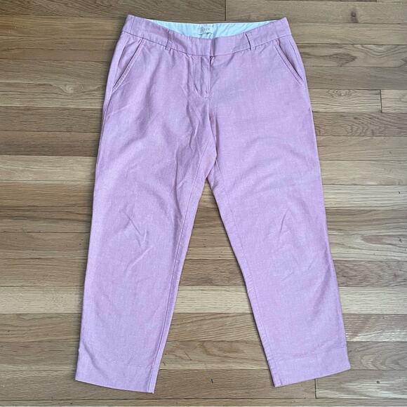 J. Crew Cropped Slacks with Tab Closure - Size 6 - Picture 1 of 3